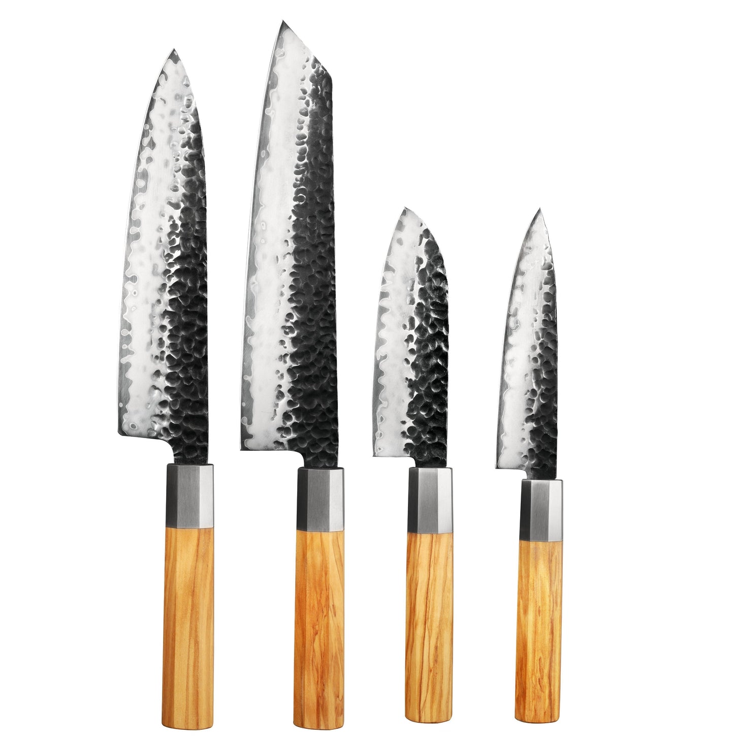 Olive wood 4-Set de 4 pièces